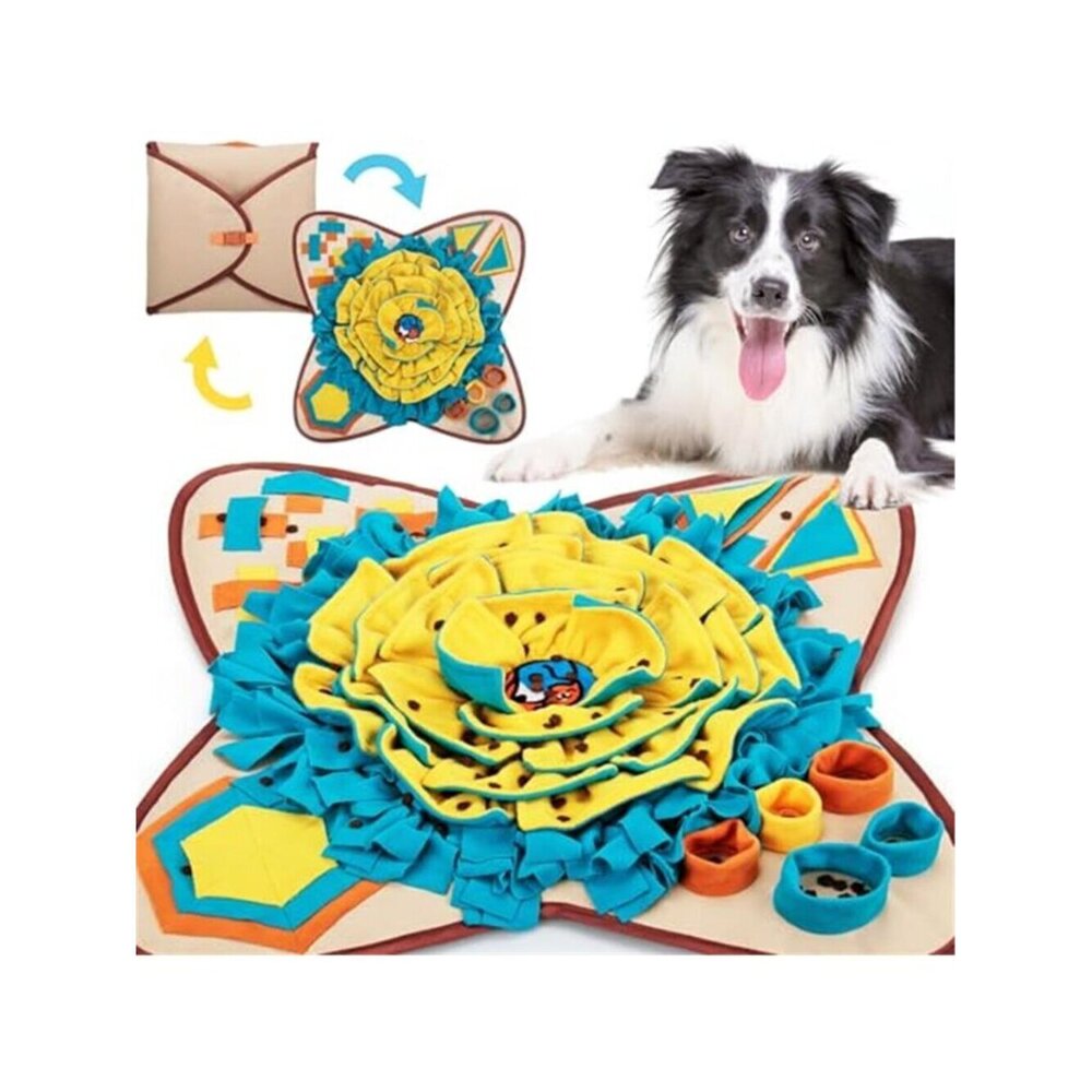 New Pet Snuffle Mat for Dogs, Interactive Feed Game for Boredom, Encourages
